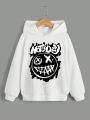 Boys' Casual Cartoon Print Long Sleeve Hoodie, Suitable For Autumn And Winter