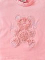 Fashionable Cool Embroidered Plush Cute Toddler Girls' Top