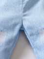 SHEIN Baby Boy 3pcs Ripped Frayed Elastic Waist Pants
