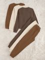 Women's 6pcs Long Sleeve And Long Pant Homewear Set