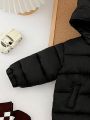 Baby Boys' Cool 3d Ear Design Solid Color Down Jacket