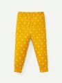 Cozy Cub Baby Boys' Polka Dot Pattern Round Neck Top With Snap Closure And Footed Pants 4-piece Set