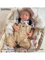 18 Inch Silicone Baby Reborn Doll Full Soft Silicone Baby Closed Eyes For Choose