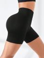 Yoga Basic Seamless Yoga Workout Shorts High Waist Tummy Control Butt Lifting Abdomen Craft Sports Daily Essential