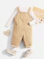 SHEIN Baby Girl Casual Comfortable Overalls