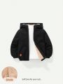 Cozy Cub Baby Boy Teddy Lined Patch Detail Hooded Jacket