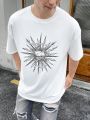 Manfinity EMRG Men's Slogan Sun Printed Short Sleeve T-Shirt