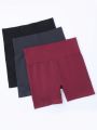 Seamless Yoga Shorts, High Waist Tummy Control, Textured Fabric, Suitable For Yoga, Cycling And Daily Wear