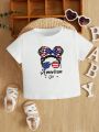 Baby Figure & Letter Graphic Tee