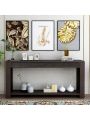 Console Table for Entryway Hallway Sofa Table with Storage Drawers and Bottom Shelf