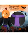 Gymax 6.5FT Halloween Inflatable Pumpkin Reaper Ghost Decoration w/ LED Lights