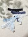 SHEIN Women's Lace Thong Panties