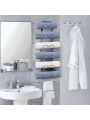 Auledio Metal Towel Rack, Wall Mounted 6 Tier Towel Rack Bar for Bathroom Storage Bath Towels