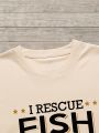 Men's Slogan Printed T-Shirt