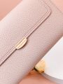 Litchi Embossed Long Wallet