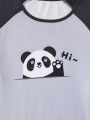 Men'S Panda Patterned Pajama Set