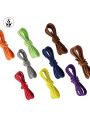 Fashionable Solid Color Woven Design Shoelaces For Athletic Shoes And Boots