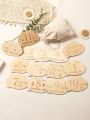 Baby Girl Newborn Photography 14pcs Letter Graphic Monthly Milestones Prop