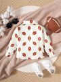 Baby Boys' Rugby Pattern Long Sleeve Shirt For Spring And Autumn