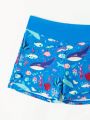Young Boys' Shark Printed Swimwear