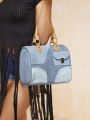 SHEIN SXY Women'S Fashionable Blue Shoulder Bag