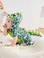 SHEIN Infant Boys' Green Dinosaur Costume