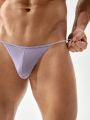 Men's Solid Color Thong Underwear