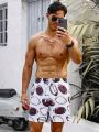 Men'S Rugby Printed Beach Shorts