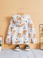 Baby Boy Fun And Cute Letter & Little Lion Hooded Jacket
