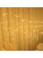 1000 Led Warm Light Fireworks String Lights, Copper Wire Fairy Lights For Window, Curtain, Garden, Yard, Patio, Home Decor, Wedding, Bedroom, Wall, Parties, Commercial Use, Pathway, Street Decoration, Greenery Projects, Creating Romantic & Cozy
