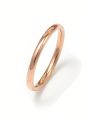 2mm Thin Women's Titanium Steel Ring, Fadeless Steel Jewelry, Elegant & Minimalist Accessory