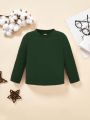 Baby Boys' Casual Simple Long Sleeve Round Neck Top