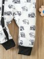 Infant Boys' Elephant Printed Long Sleeve
