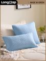 LongNap™ 1pc Supersoft Zigzag Microfiber Quilted Cushion Cover, Throw Pillowcase Without Filler, Sofa Cushion Cover, Cloud-Like Feel Room Decor