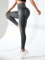 SHEIN Yoga Trendy Women's Seamless Sports Leggings