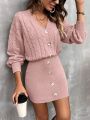 Fashionable Women's Sweater Dress