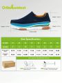 OrthoComfoot Mens Comfortable Arch Suppor Slip On Loafers, Orthotic Leisure Walking Shoes Outdoor, Indoor, Driving, Casual Flexible Boat Shoes with Soft Footbed