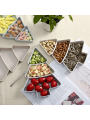 Creative Christmas Tree Shaped Nut Bowl Snack Tray With Plastic Candy Plate, Dried Fruits Box, Lazy Snack Box For Home Use