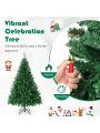 Gymax 6' Christmas Tree 1000 Tips Premium Hinged Artificial PVC Holiday Decor