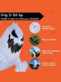Joiedomi 4.5 FT Halloween Inflatable Ghost Broke Out from Window with Built-in Rotating LED, Blow Up Flying Ghost for Halloween Window Decor, Halloween Outdoor, Yard, Garden, Lawn Party Decoration
