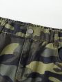 Teen Girls' Camouflage Casual Comfortable Simple Denim Skirt