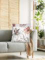 Floral Pattern Cushion Cover Without Filler, Modern Throw Pillow Case For Sofa, Home Decor