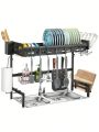 Over The Sink Dish Drying Rack, 2 Tier Adjustable (25.6