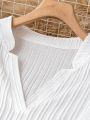 SHEIN LUNE Plus Size Women'S Long Sleeve Shirt