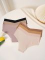 SHEIN 5pcs/Pack Solid Color Maternity Panties