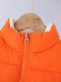 Tween Girls' Reversible Sleeveless Padded Vest, Autumn And Winter