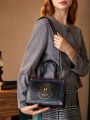 HARRY POTTER X SHEIN geometric pattern fashion top-handled bag