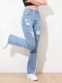 Teen Girl Stretchy Skinny Flared Jeans