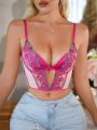 Women's Peaches Patches Embroidery Bralette