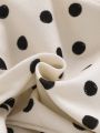 SHEIN Baby Boys' Cartoon Animal Pattern Polka Dot Round Neck Short Sleeve Top And Shorts 4pcs Outfit Set